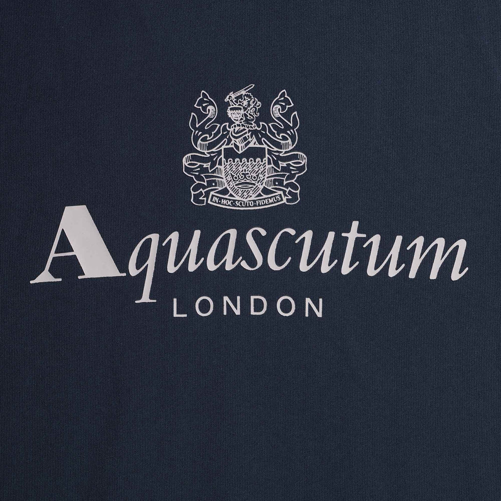Aquascutum Large Logo Sweatshirt - Navy
