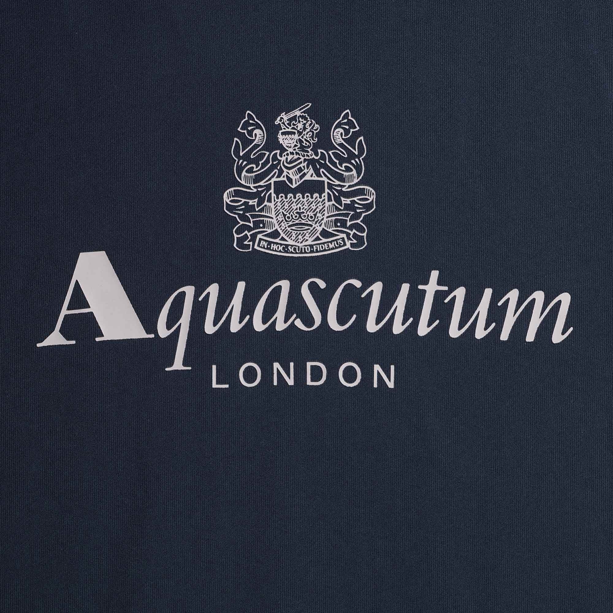 Aquascutum Large Logo Sweatshirt - Navy