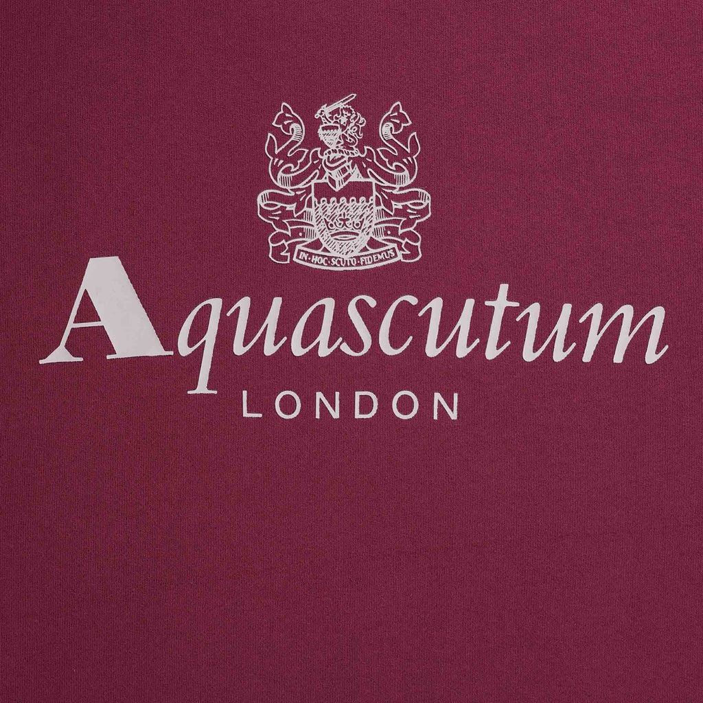 Aquascutum Large Logo Sweatshirt - Cordovan