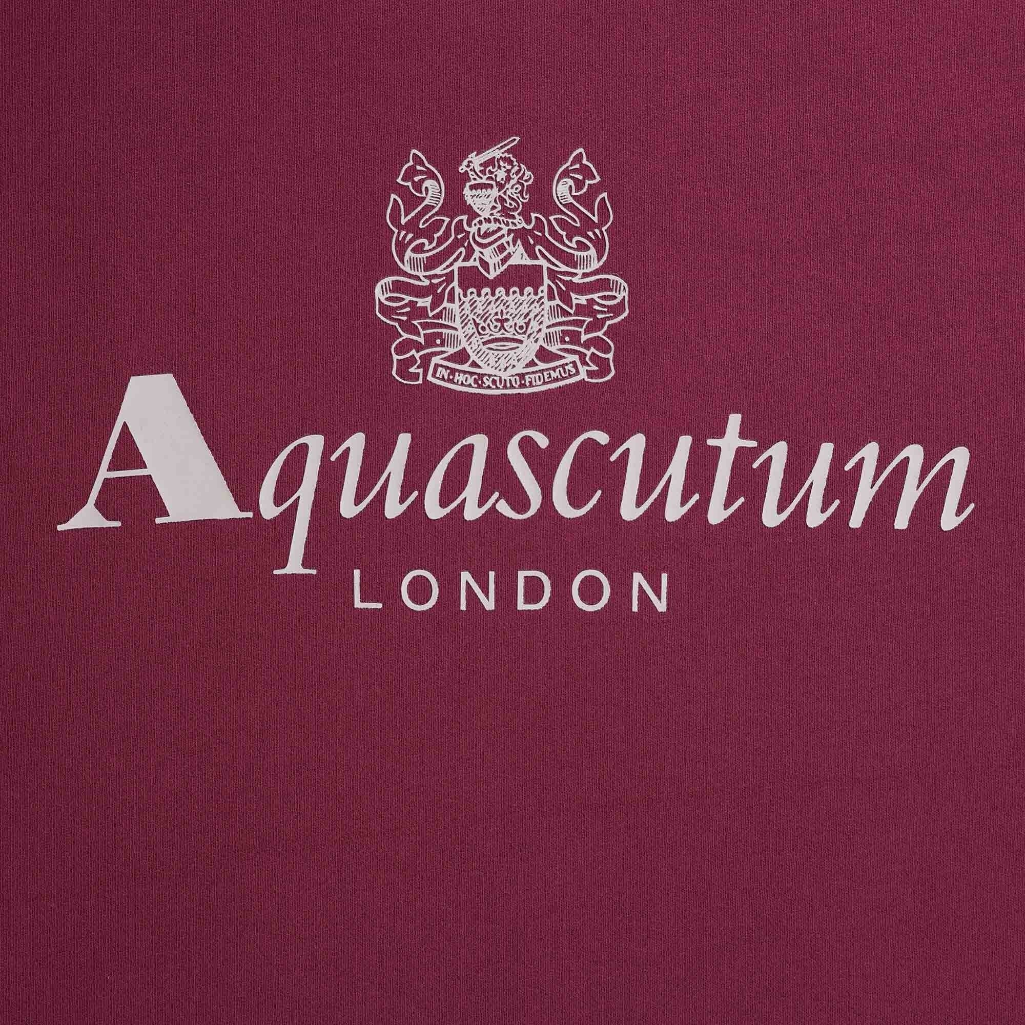 Aquascutum Large Logo Sweatshirt - Cordovan