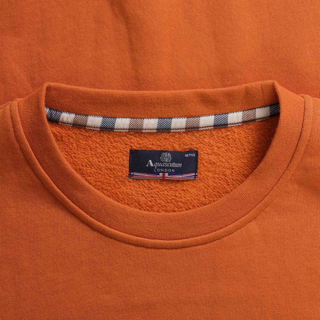 Aquascutum Small Logo Sweatshirt - Rust