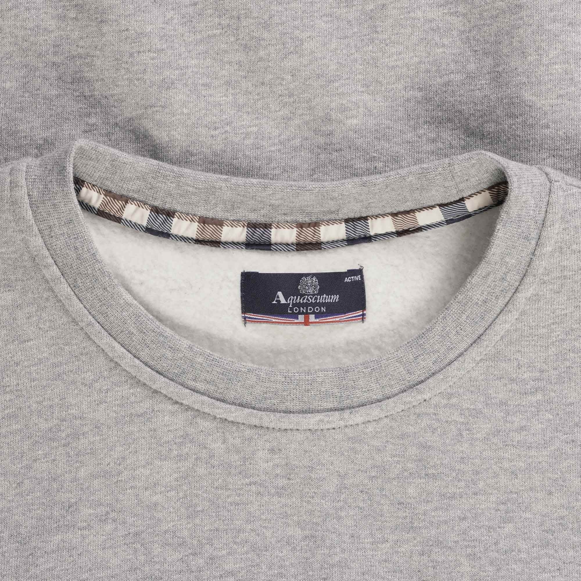 Aquascutum Small Logo Sweatshirt - Grey Mel