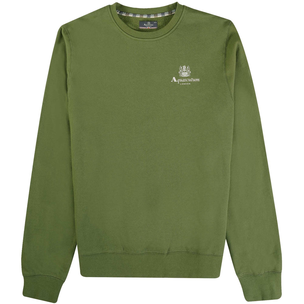 Aquascutum Small Logo Sweatshirt - Army Green