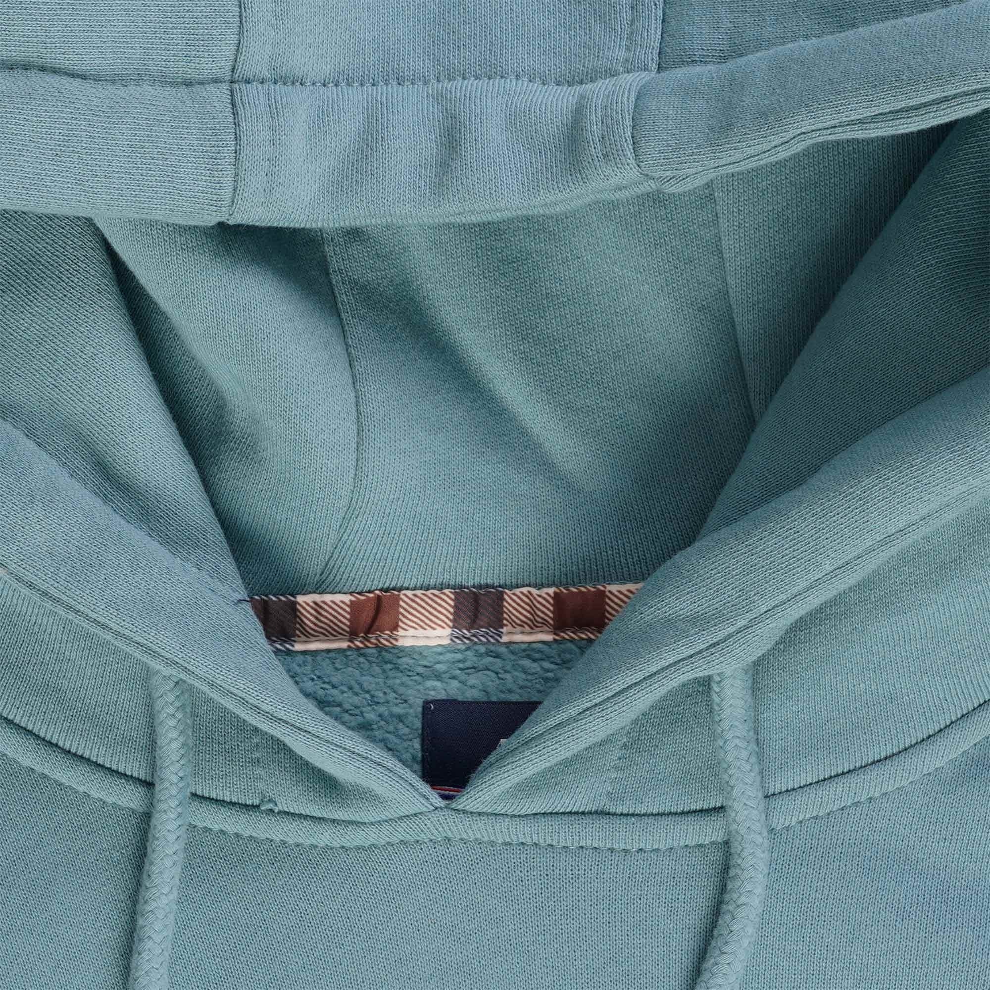 Aquascutum Small Logo Hoodie - Avio