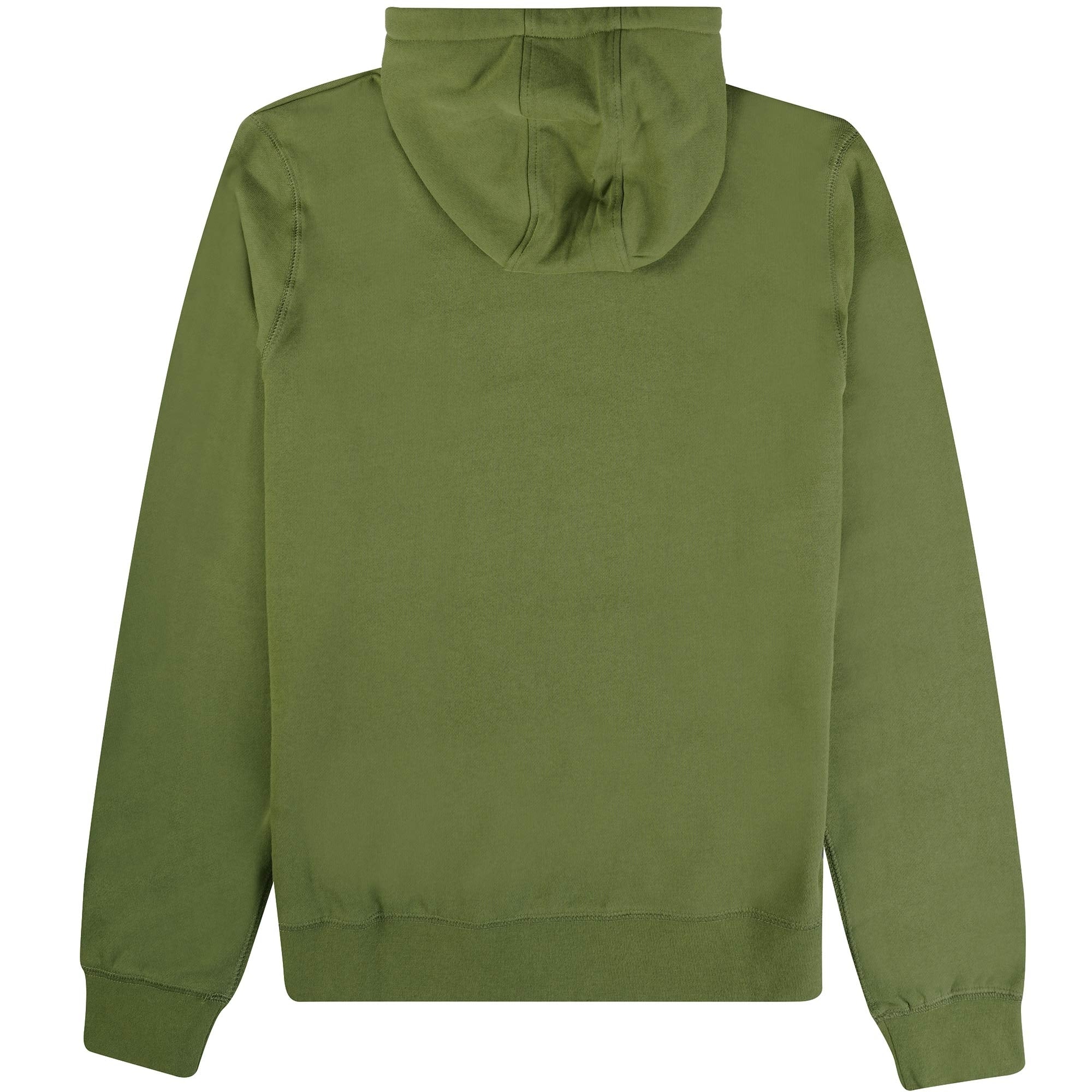 Aquascutum Large Logo Hoodie - Army Green