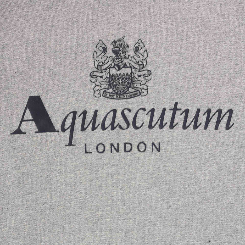 Aquascutum Large Logo Sweatshirt - Grey Mel