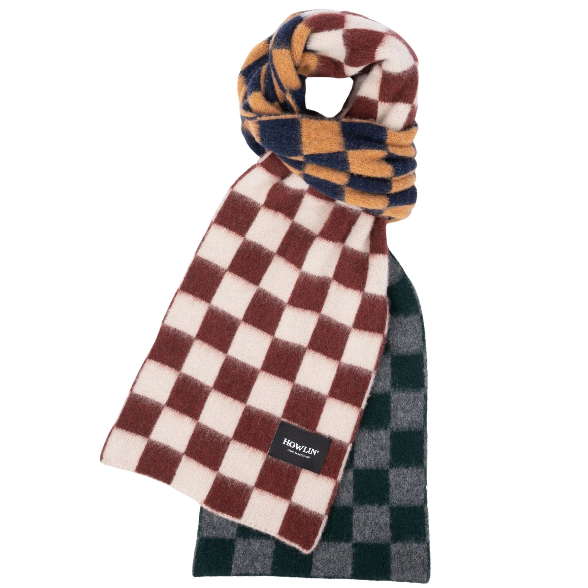 Howlin' Cosmic Checkerboard Scarf - Intergalactic