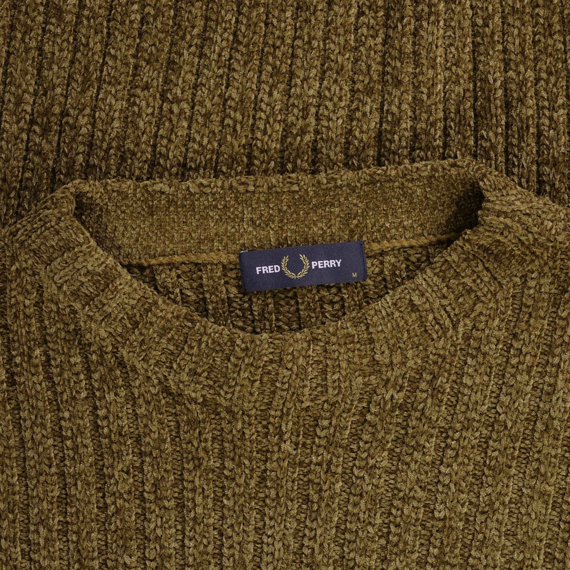 Fred Perry Chenille Rib Jumper - Shaded Stone