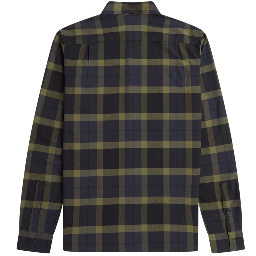 Fred Perry Tartan Shirt - Uniform Green