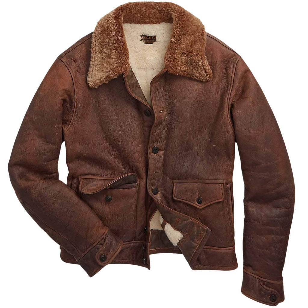 RRL by Ralph Lauren Shearling Jacket - Dark Brown