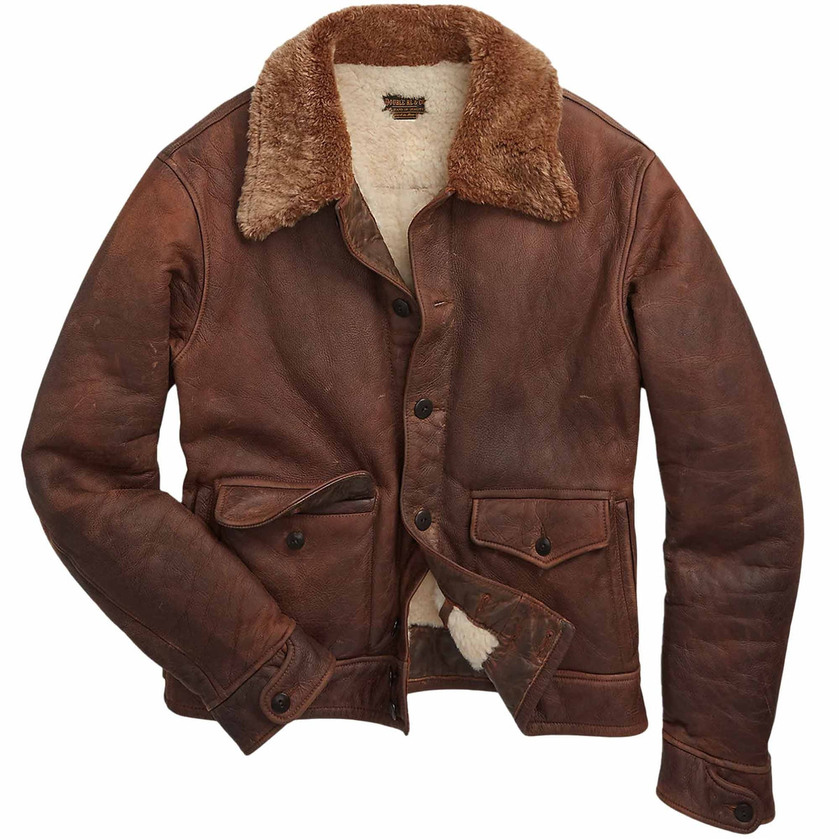 RRL by Ralph Lauren Shearling Jacket - Dark Brown – Stuarts London
