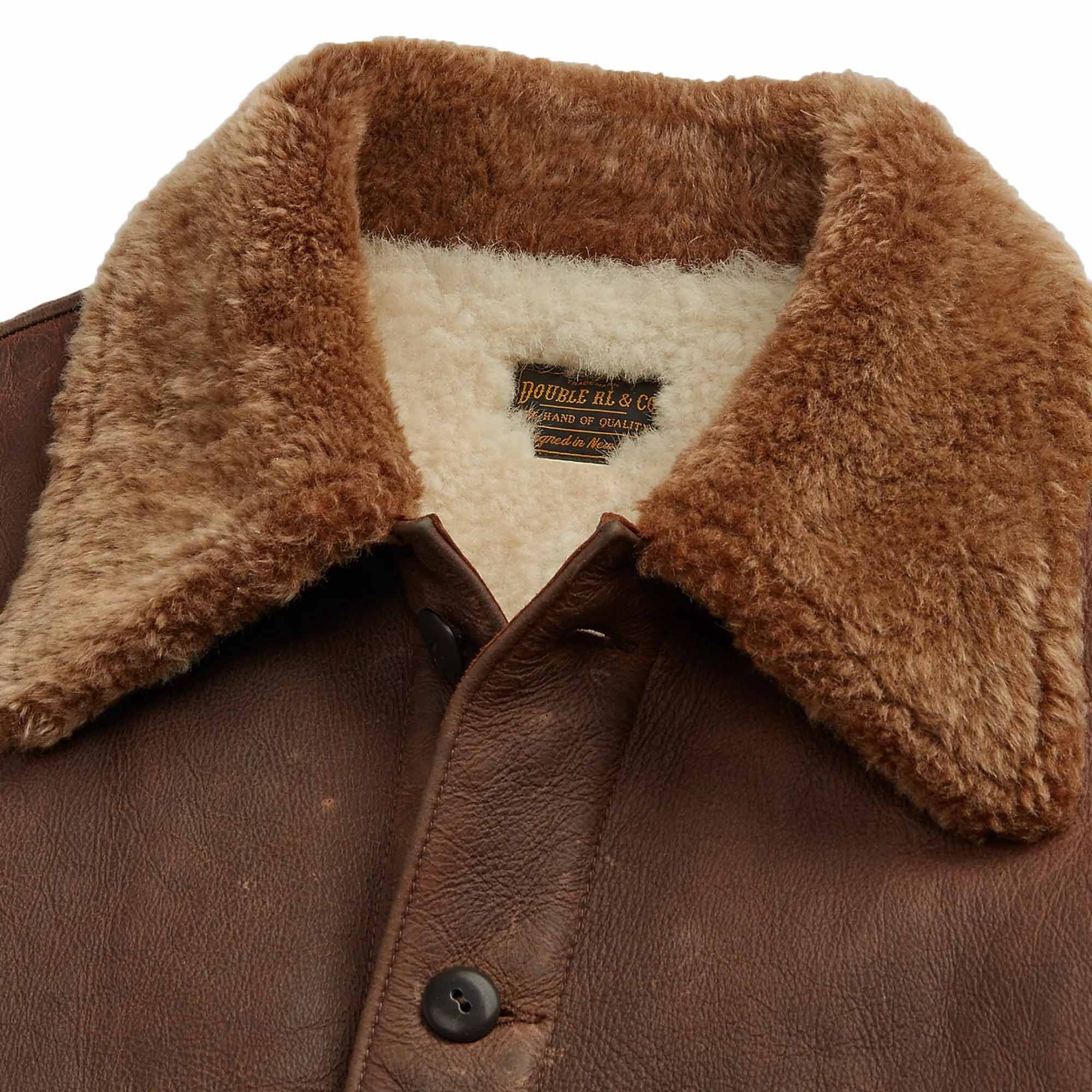 RRL by Ralph Lauren Shearling Jacket - Dark Brown