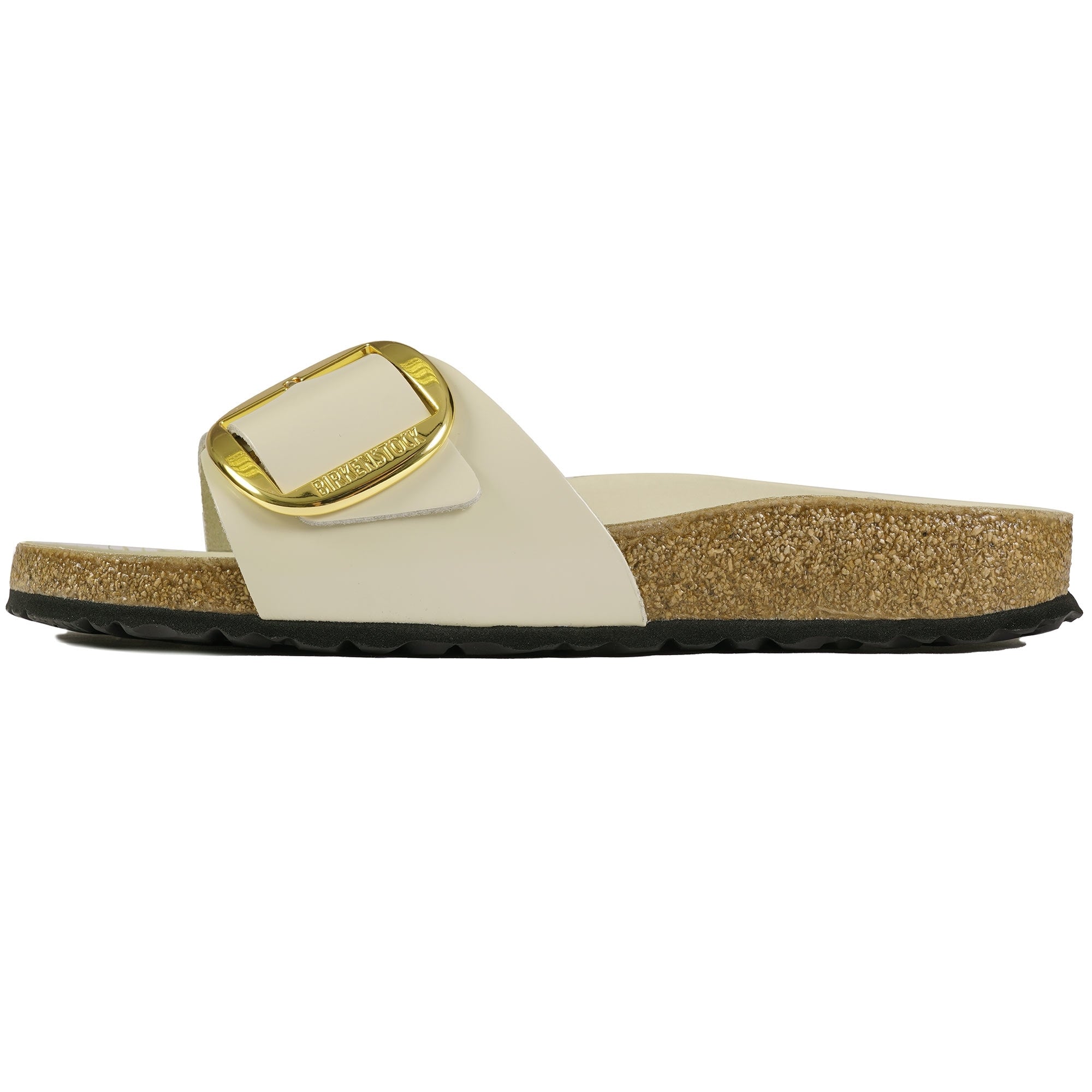 Birkenstock Womens Madrid Big Buckle - High Shine Ecru