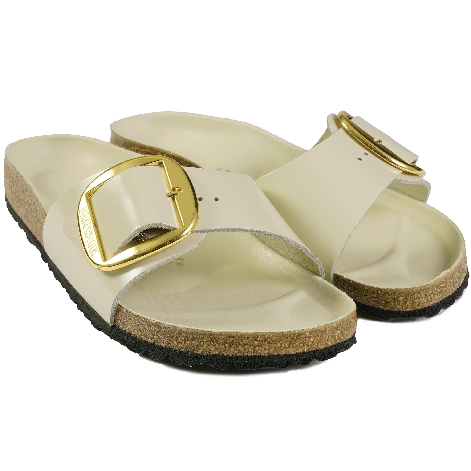 Birkenstock Womens Madrid Big Buckle - High Shine Ecru
