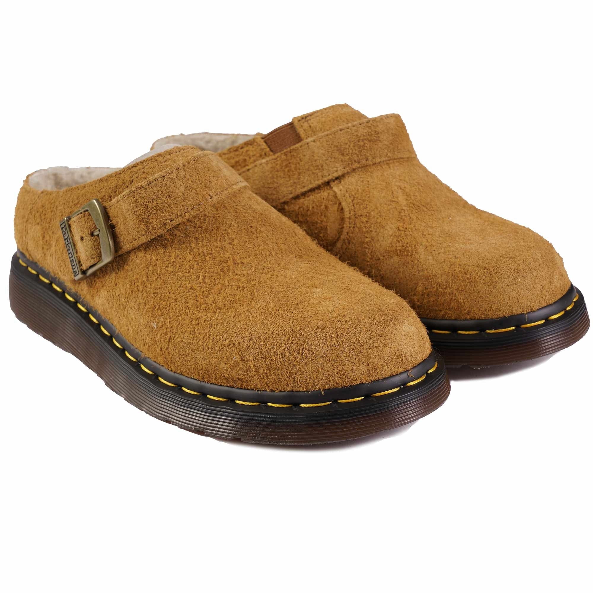 Dr. Martens Isham Long Napped Suede - Pecan Brown