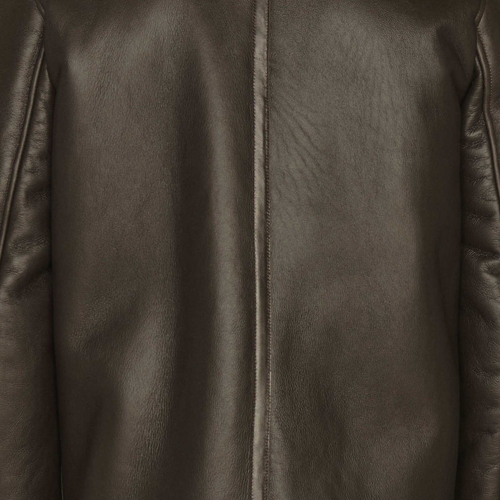 YMC Brainticket MK2 Leather Jacket - Brown