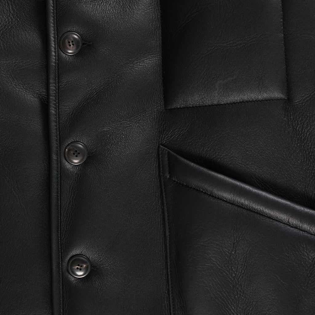 YMC Brainticket MK2 Leather Jacket - Black
