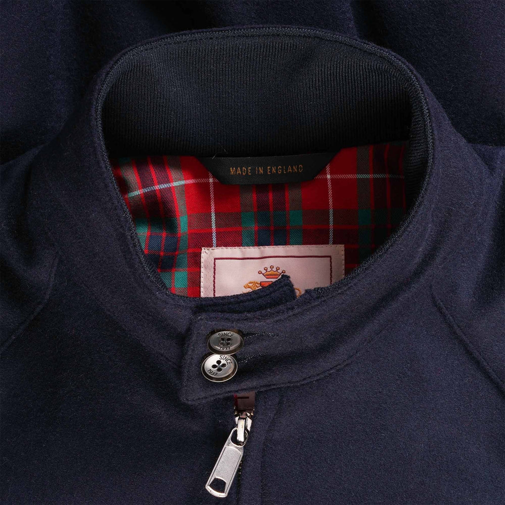 Baracuta G9 Melton Wool - Deep Blue