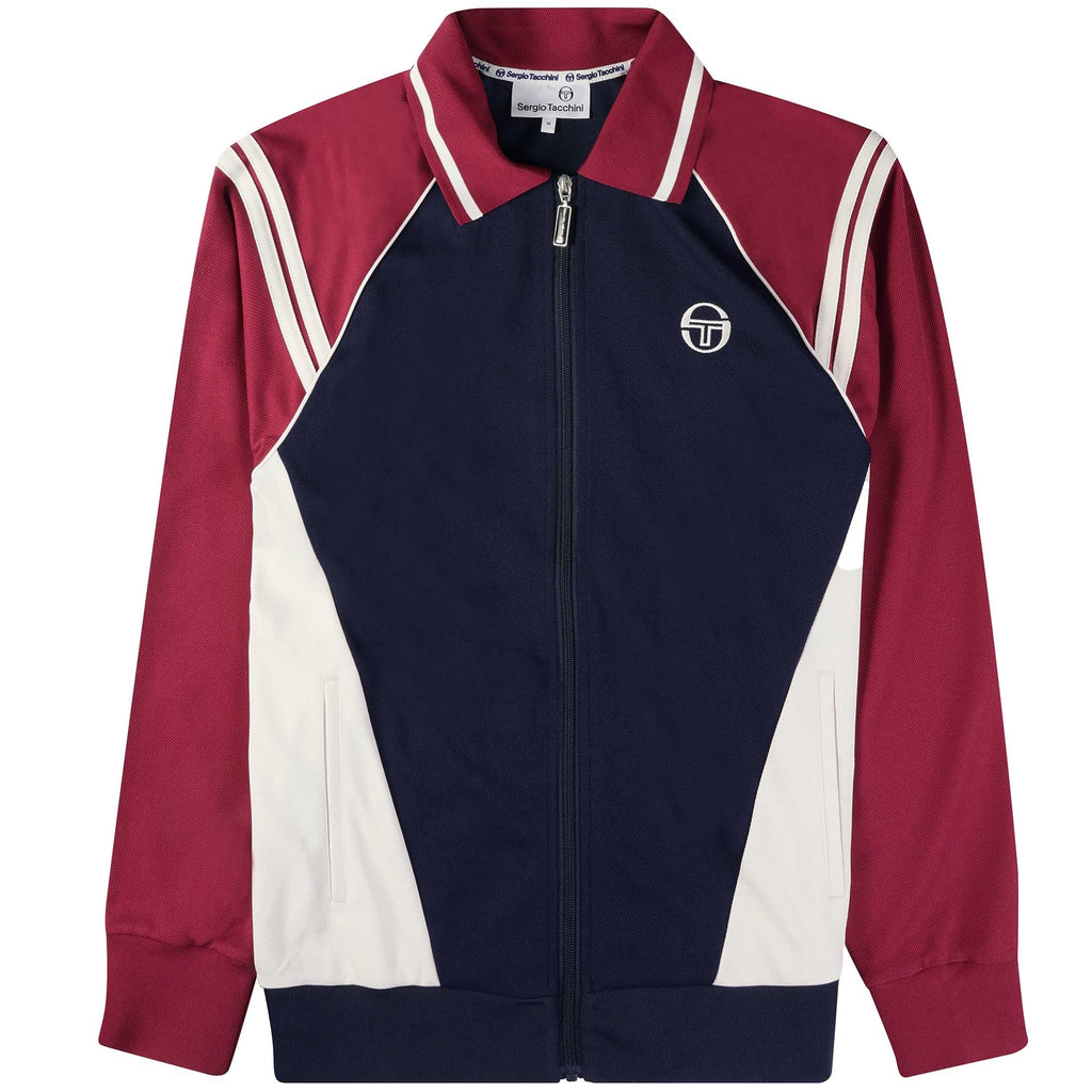 Sergio Tacchini New Ascot Track Top - Blue and Red