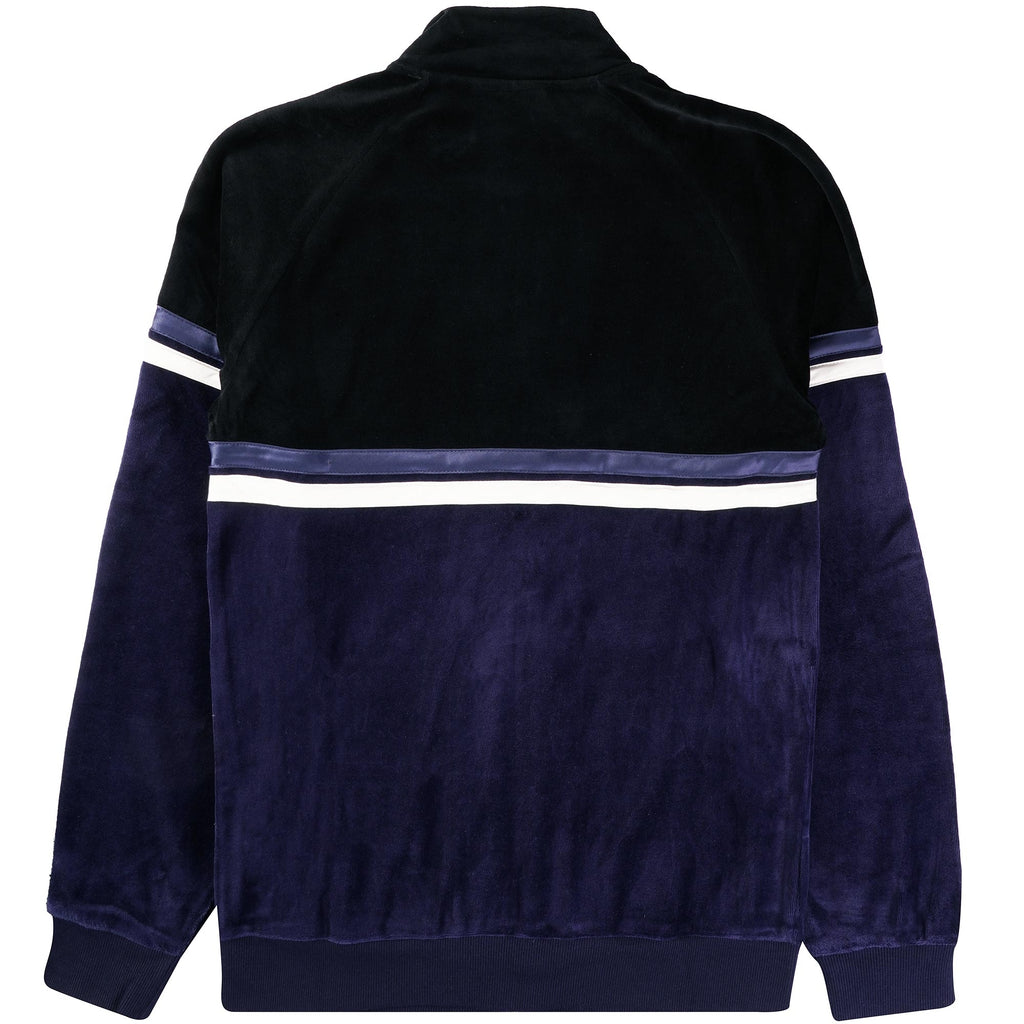 Sergio Tacchini Orion Luxe Track Top - Black and Maritime Blue