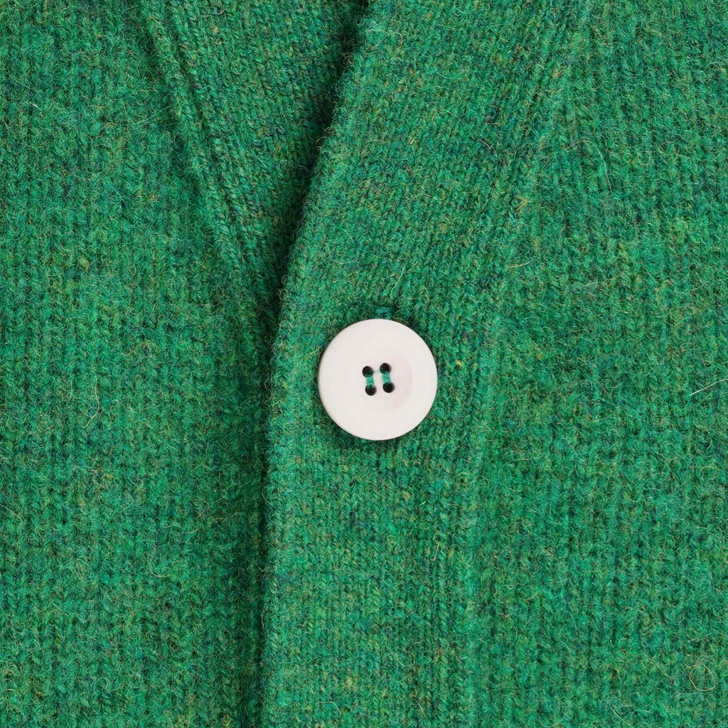 Howlin' Shaggy Bear Cardigan - Greenlover