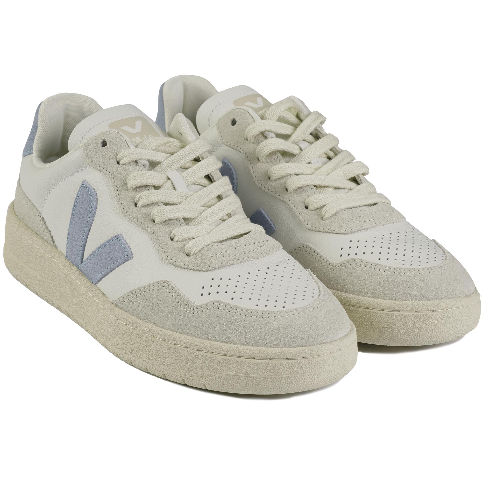 Veja Women's V-90 O.T Leather - Extra White Steel