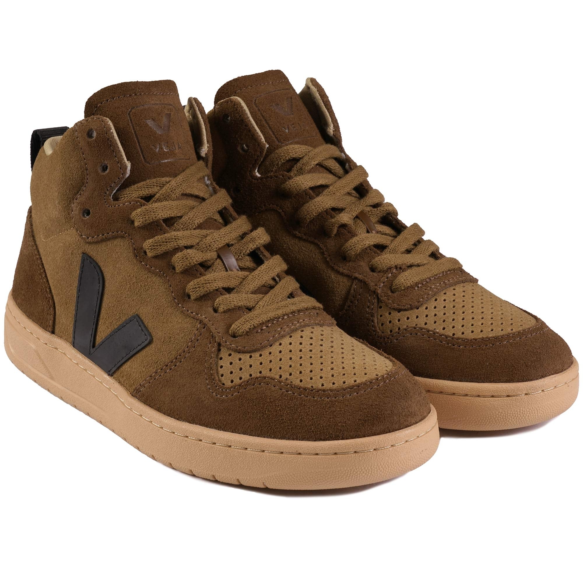Veja V-15 Suede - Brown and Black