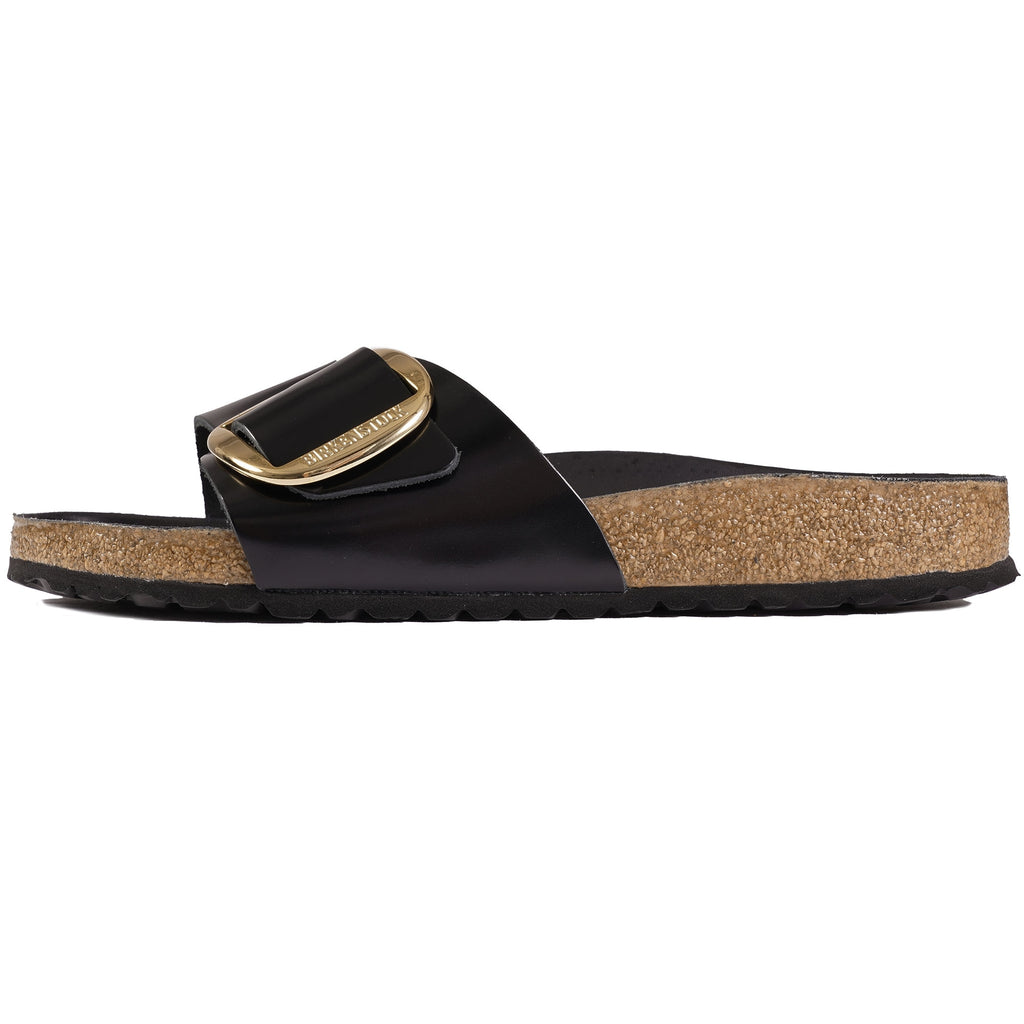 Birkenstock Womens Madrid Big Buckle - Shine Black