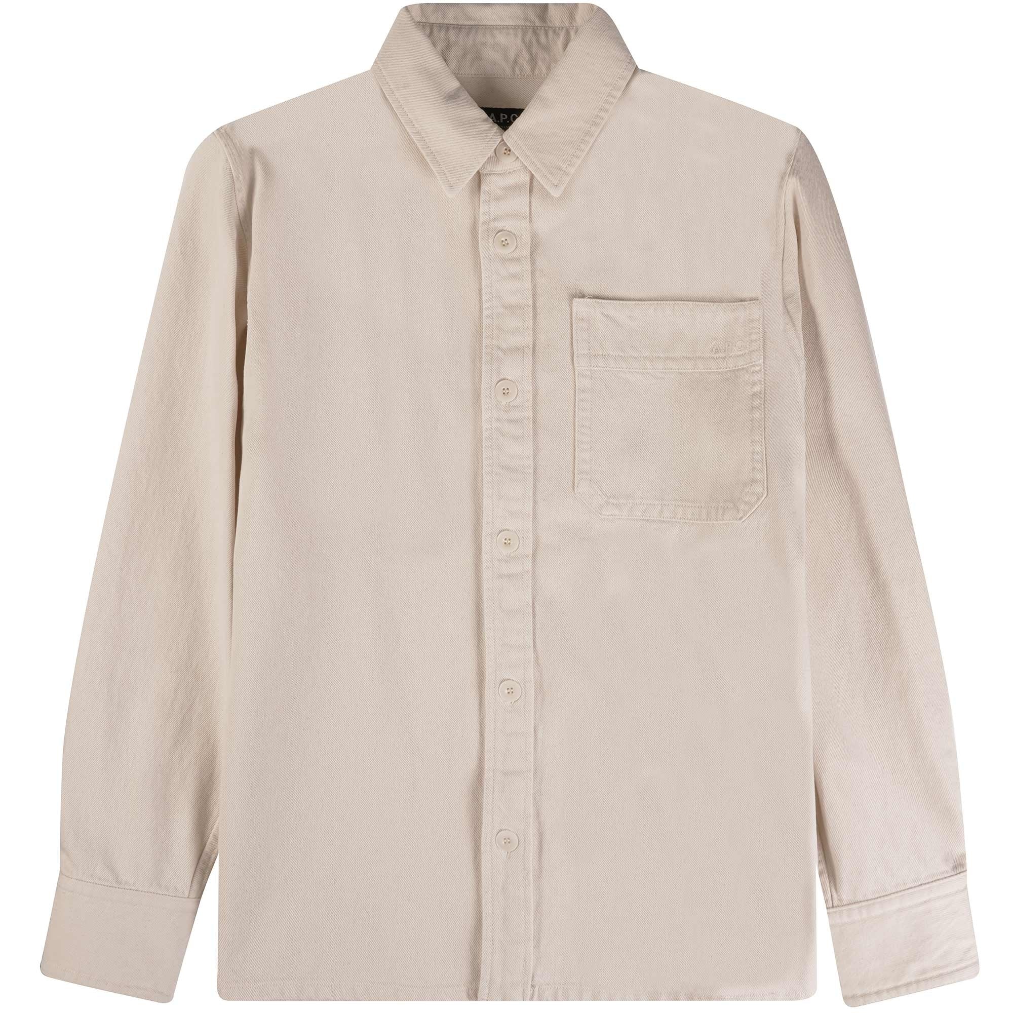 A.P.C. Basile Brode Poitrine Overshirt - Ecru