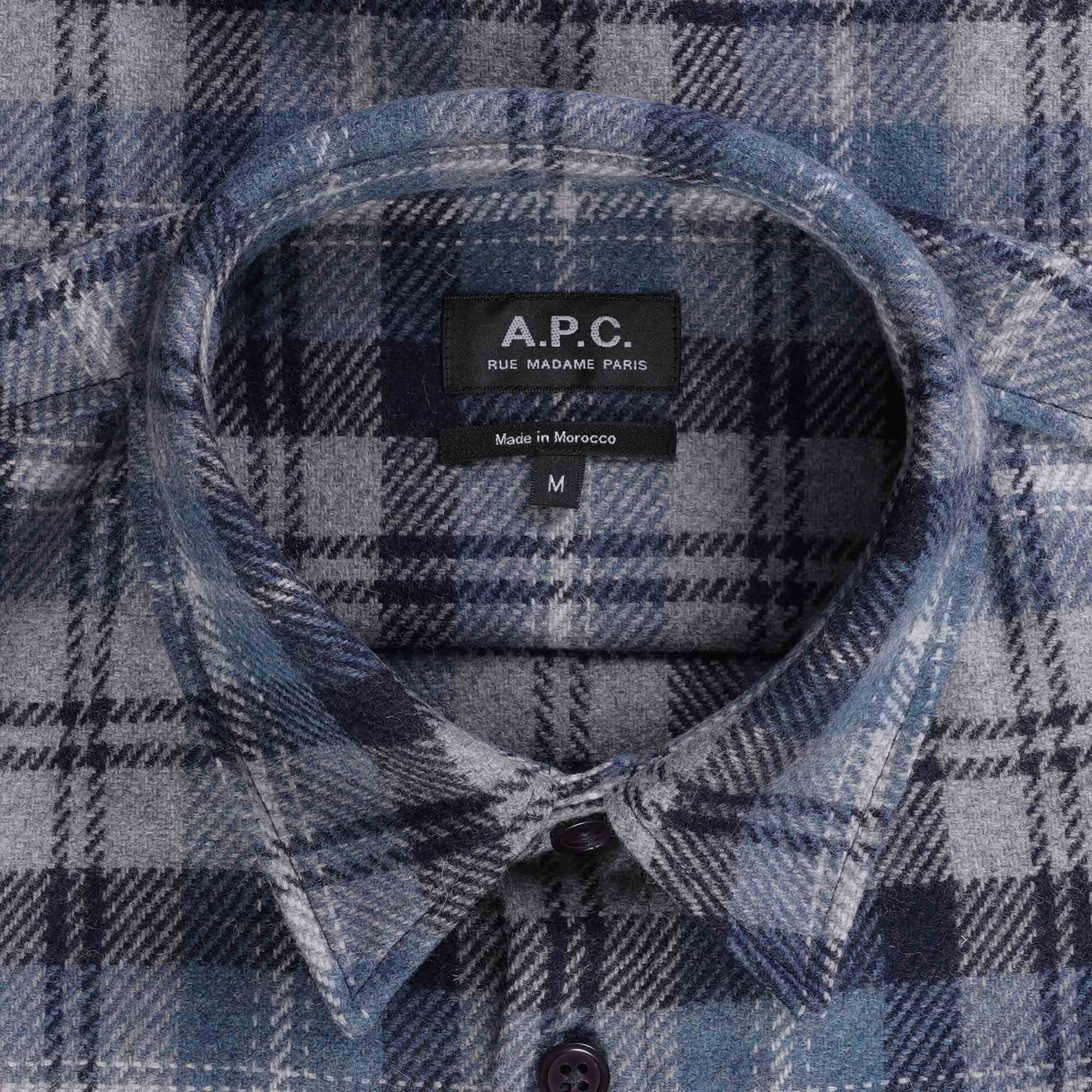 A.P.C. New Valerian Overshirt - Bleu