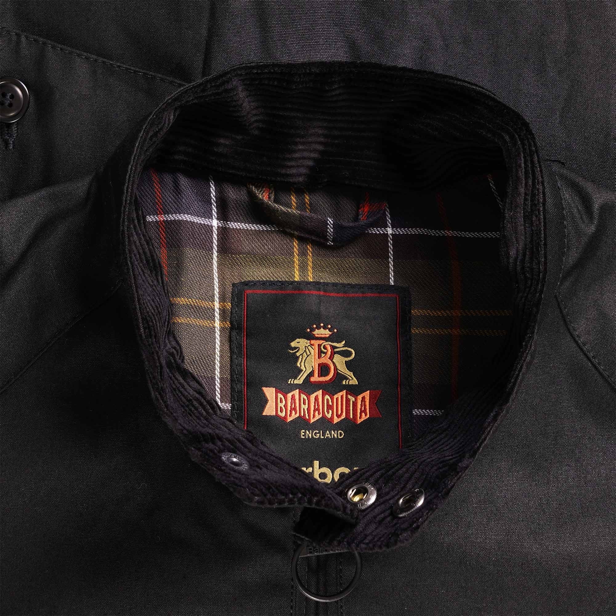 Brown Wax Jacket - Black