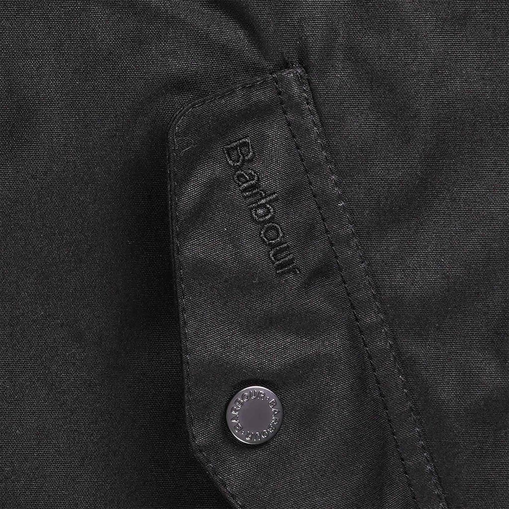 Brown Wax Jacket - Black