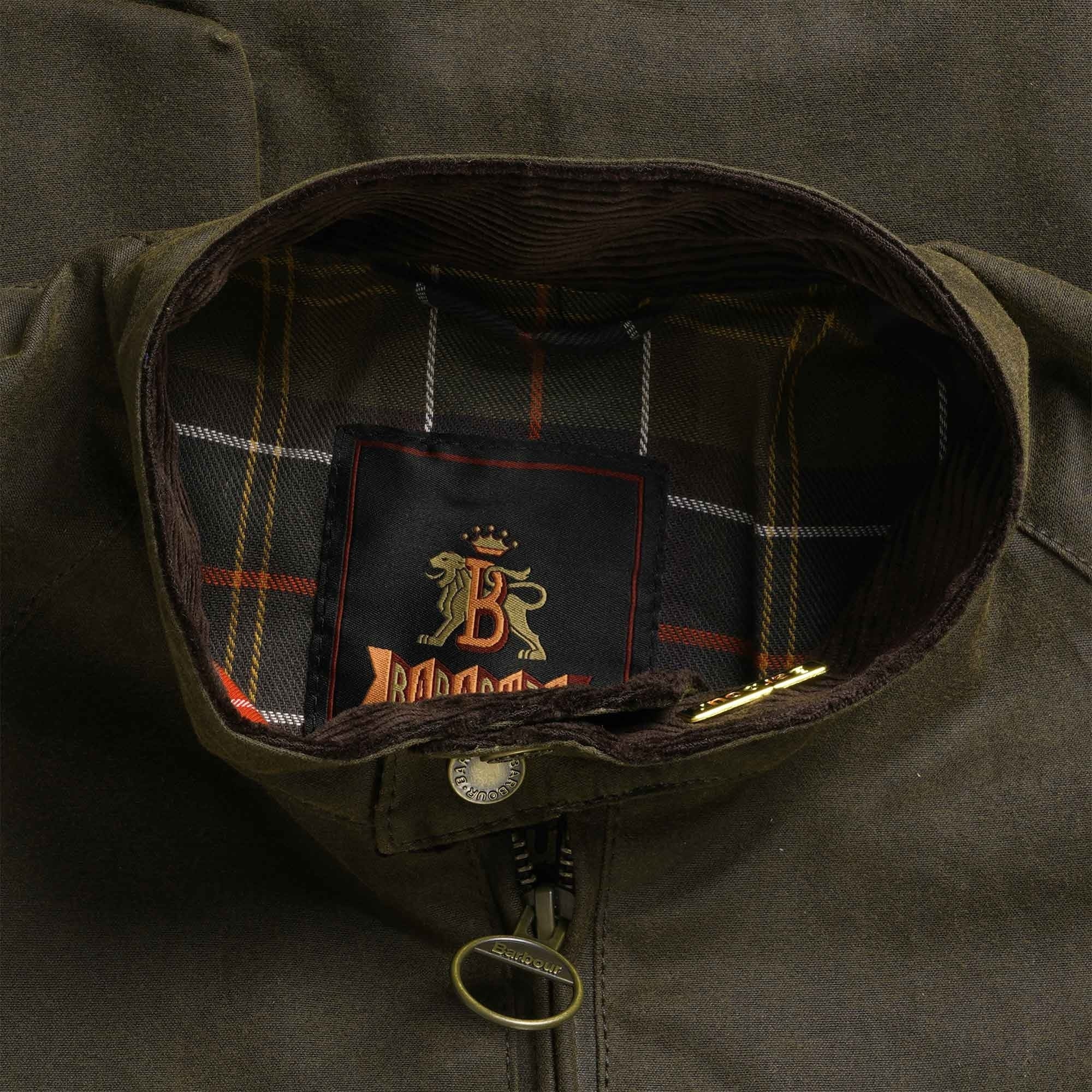 Brown Wax Jacket - Olive