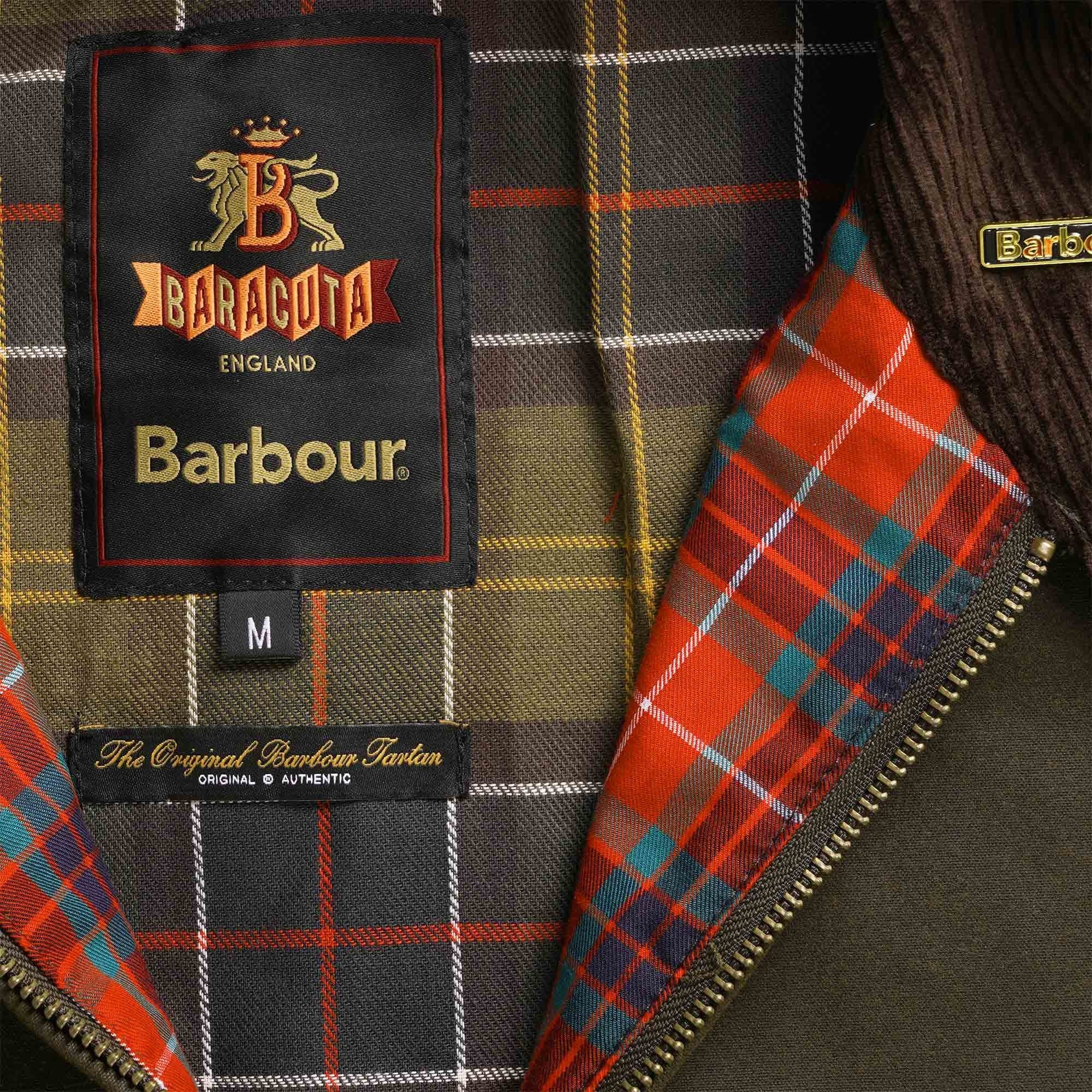 Barbour x Baracuta Brown Wax Jacket - Olive – Stuarts London