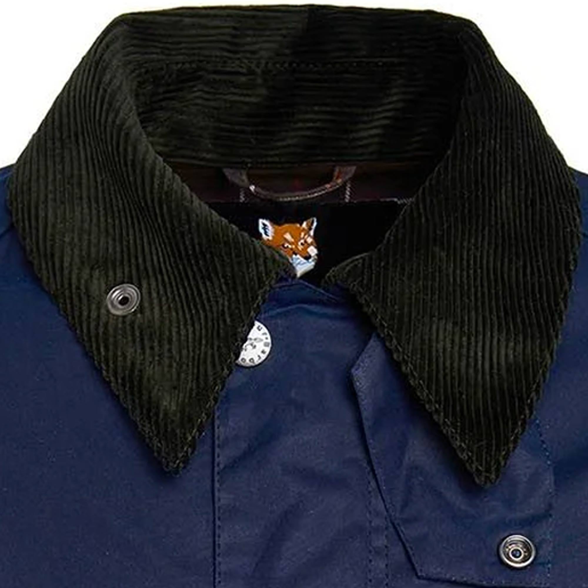 Barbour X Maison KitsunŽ Beaufort Waxed Jacket - Indigo – Stuarts