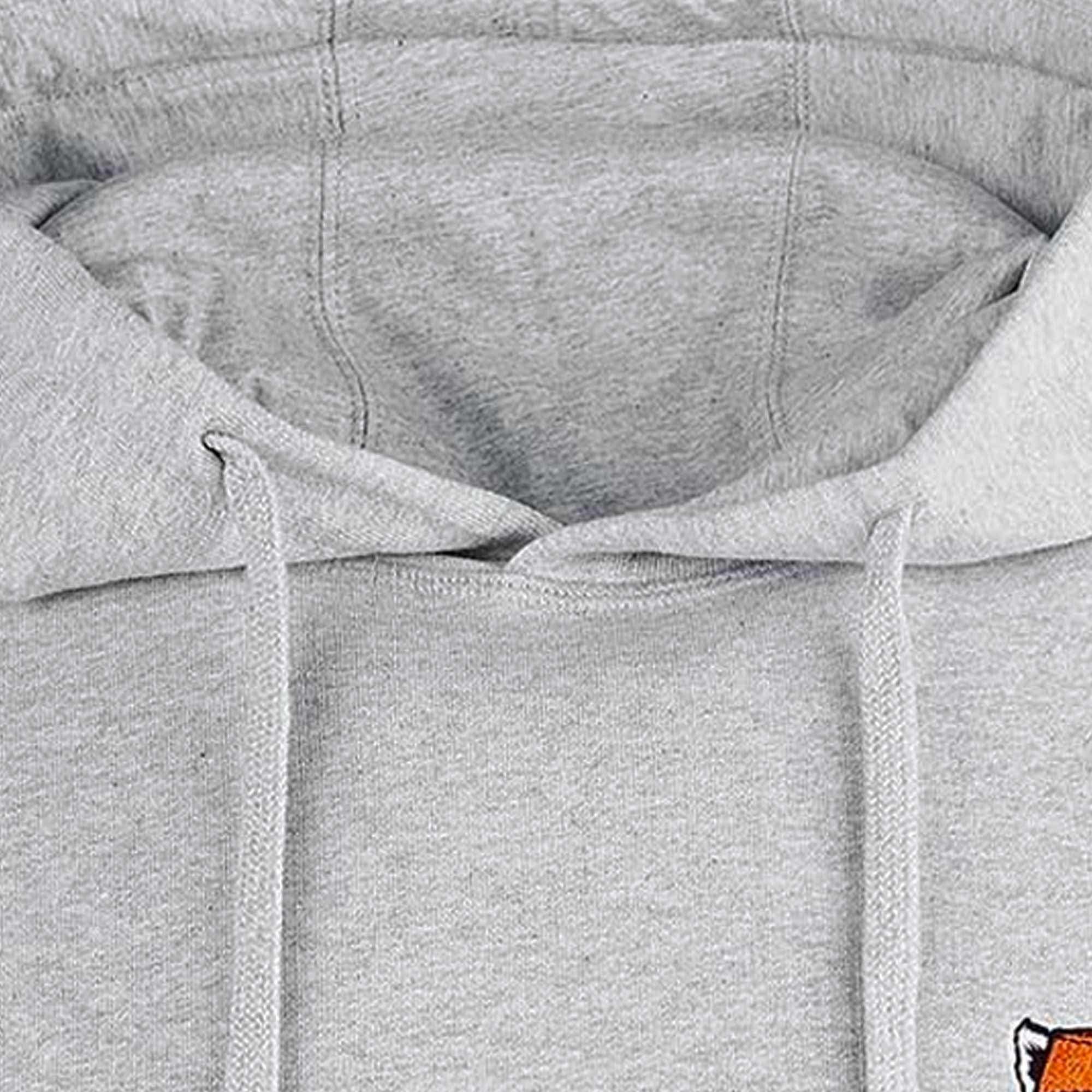 Barbour x Maison Kitsun Fox Head Hoodie - Grey