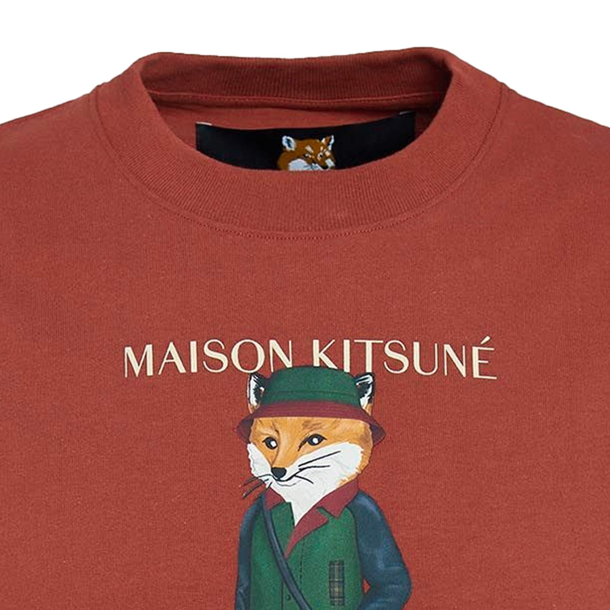 Barbour x Maison Kitsun Beaufort Fox T-Shirt - Burnt Orange