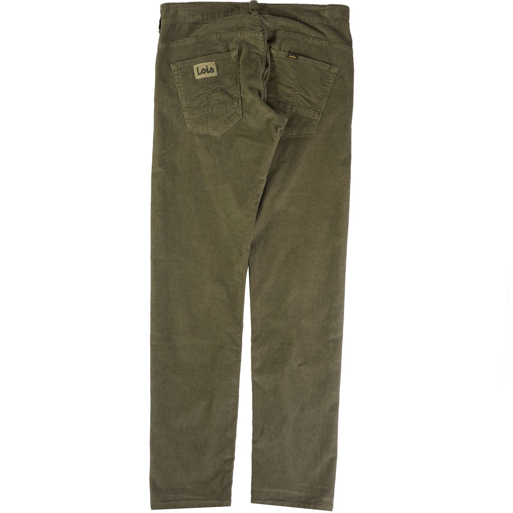 Lois Jeans Sierra Thin Corduroy Trousers - Military Olive