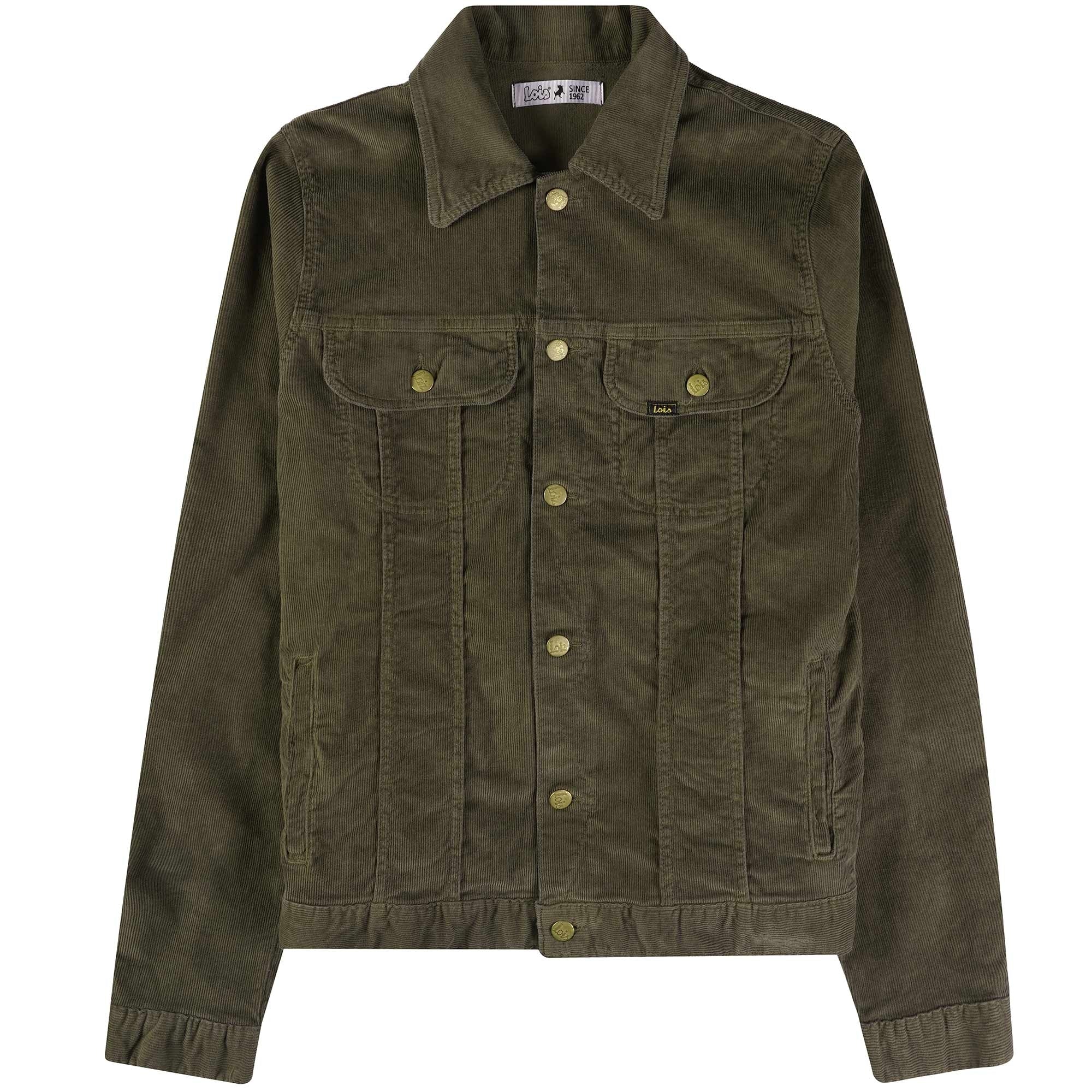 Lois Jeans Tejanna Thin Cord Jacket - Military Olive
