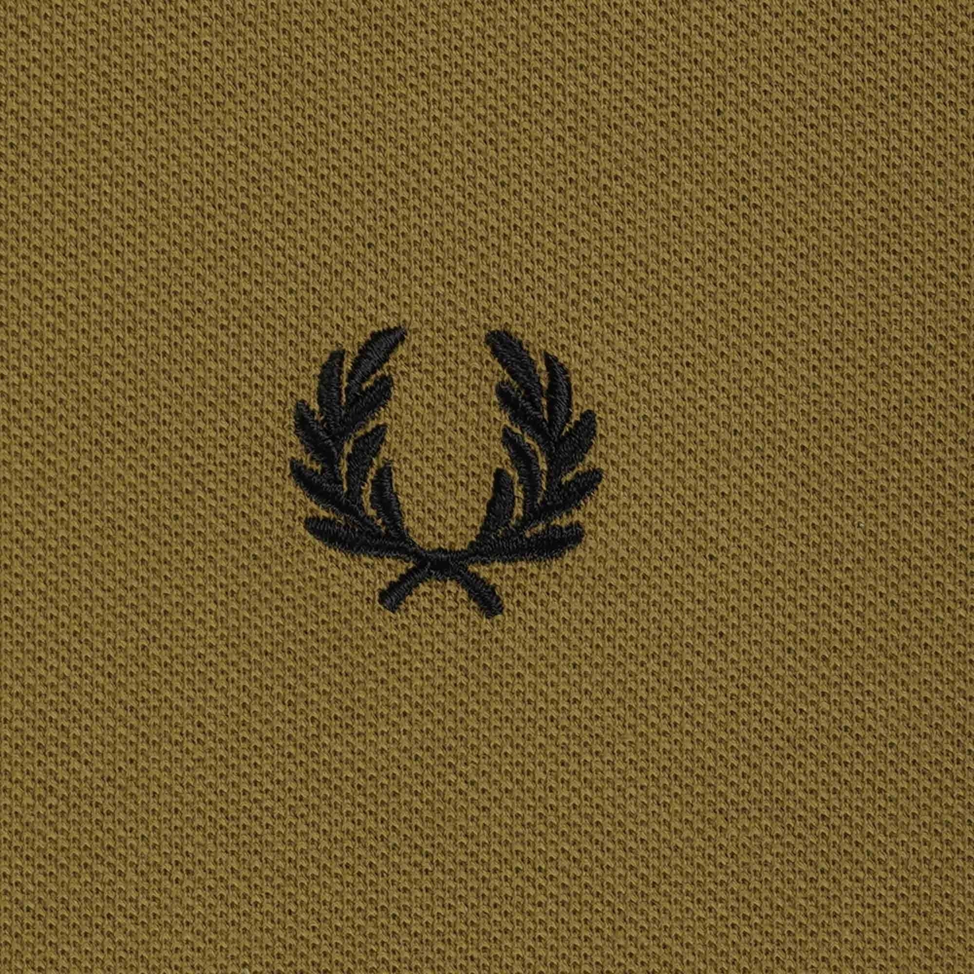 Fred Perry M3600 Polo Shirt - Shaded Stone and Black