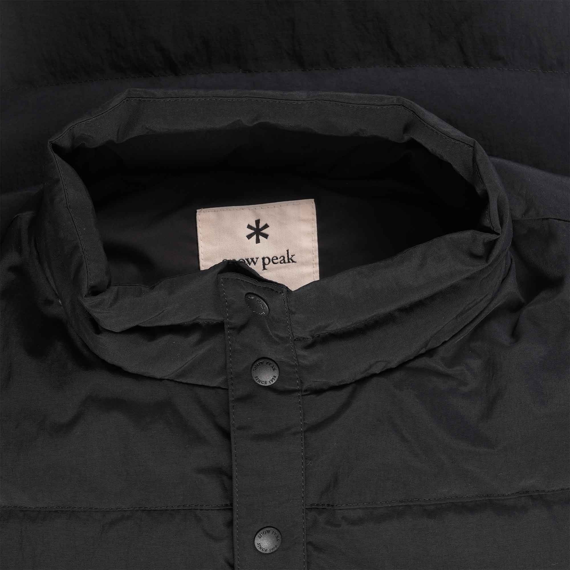Snow Peak Recycled Down Vest - Black