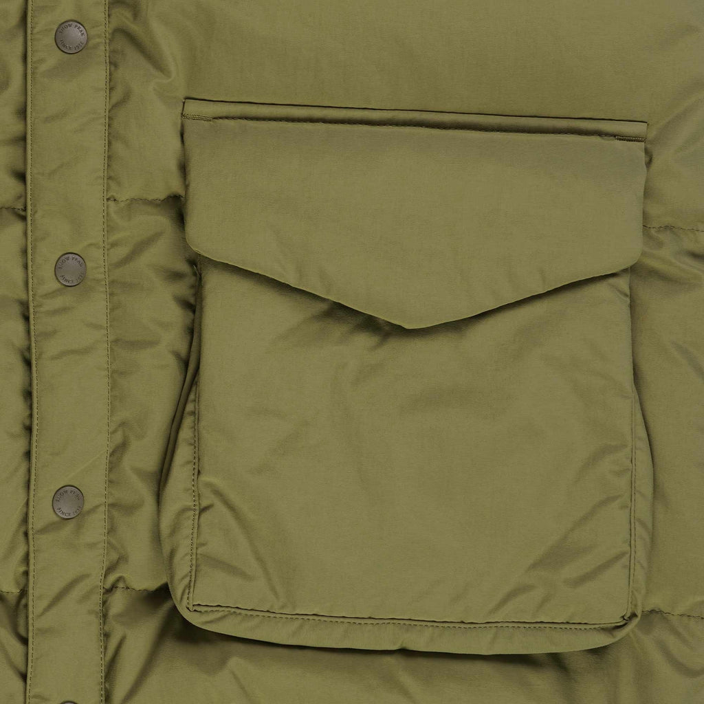 Snow Peak Recycled Down Vest - Olive