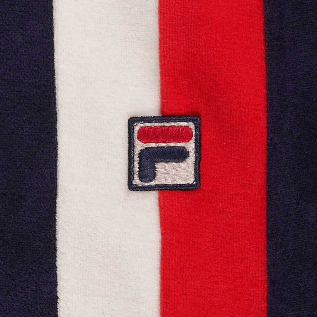 Terra Colour Blocked Velour Polo - Fila Navy