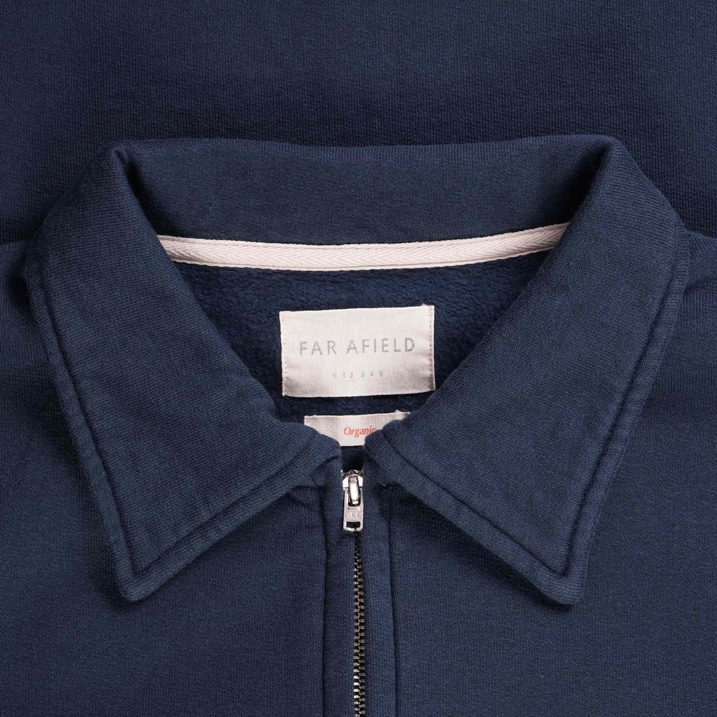 Far Afield Levy Half Zip Sweatshirt - Insignia Blue