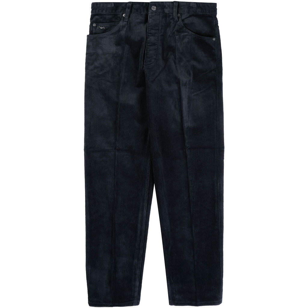 J69 Loose-Fit Corduroy Trousers - Blu Navy