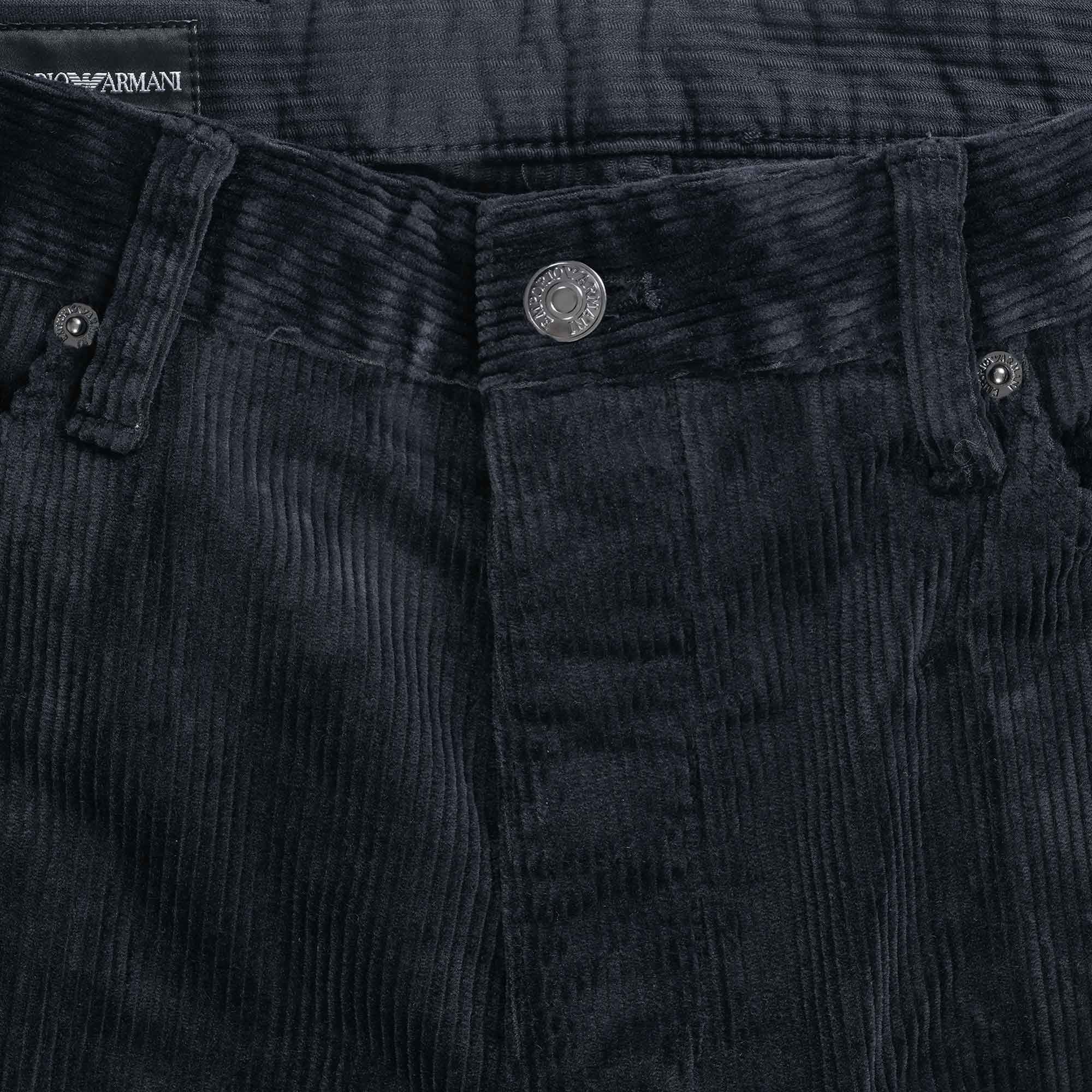 J69 Loose-Fit Corduroy Trousers - Blu Navy