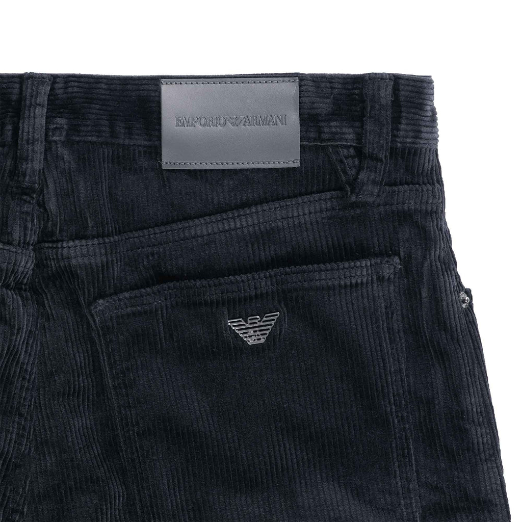 J69 Loose-Fit Corduroy Trousers - Blu Navy