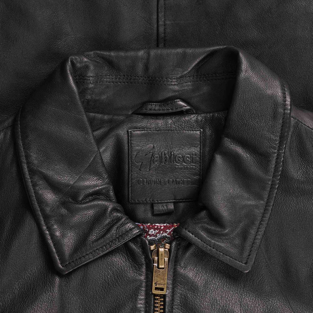 Gabicci Vintage Leather Jacket - Black