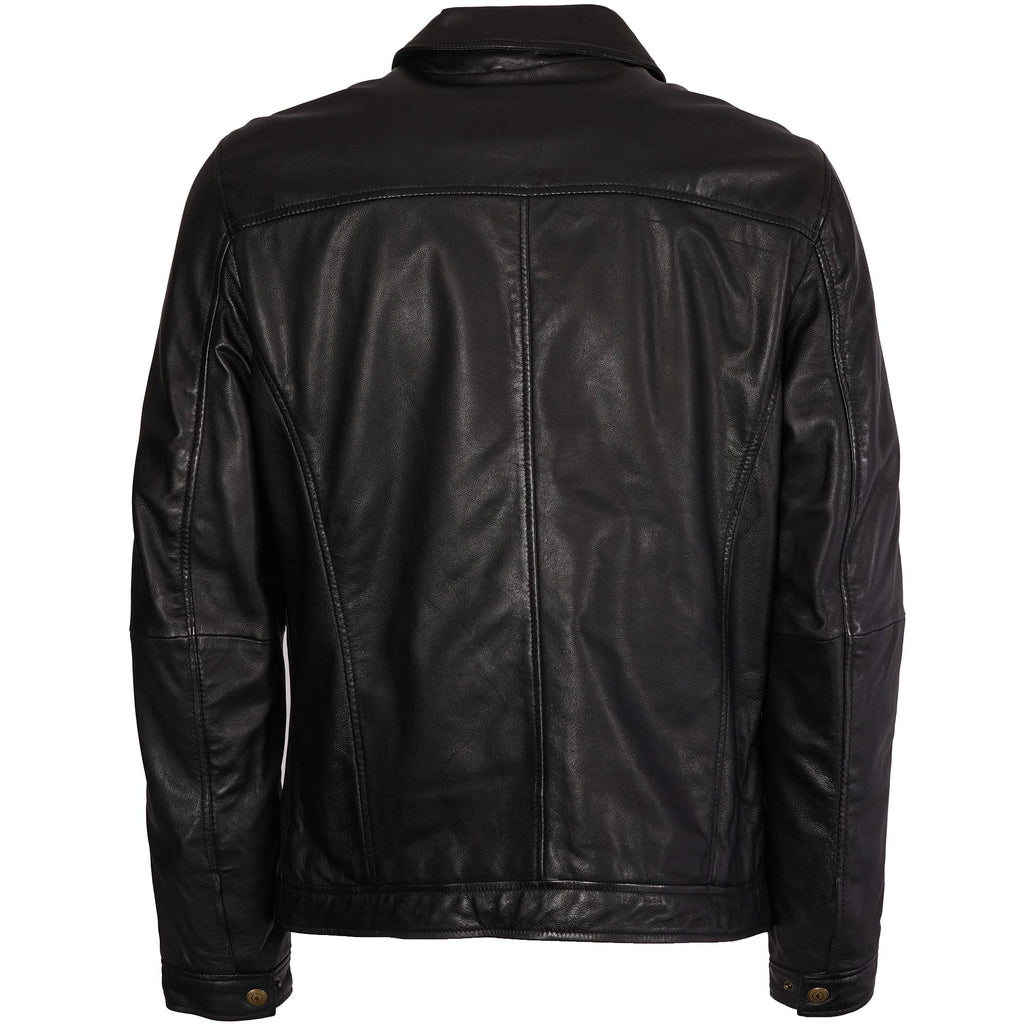 Gabicci Vintage Leather Jacket - Black