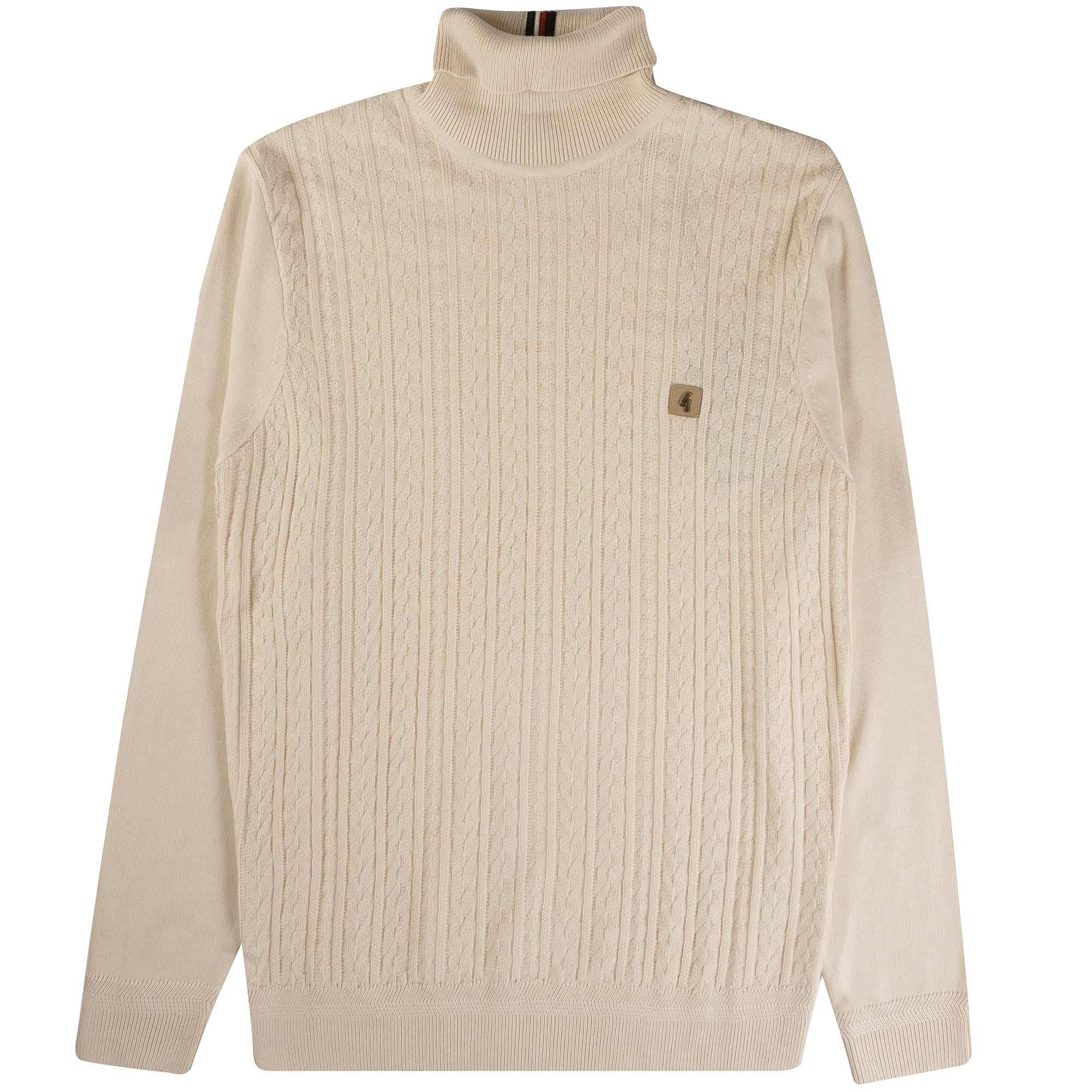 Gabicci Vintage Leonardo Turtle Neck - Cream